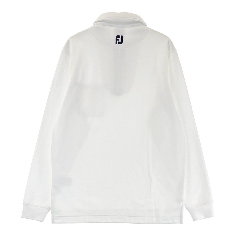 FJ FOOT JOY フットジョイ 長袖ゴルフポロシャツ Lサイズ ダークネイビー FJ-F23-S06 FootJoy( FOOTJOY Lサイズ ホワイトシャツ