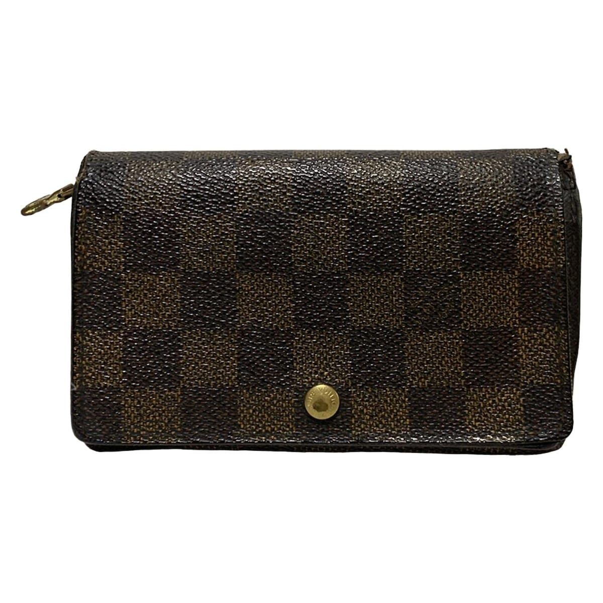 Louis Vuitton ダミエ ポルトモネビエトレゾール折り財布 LOUIS