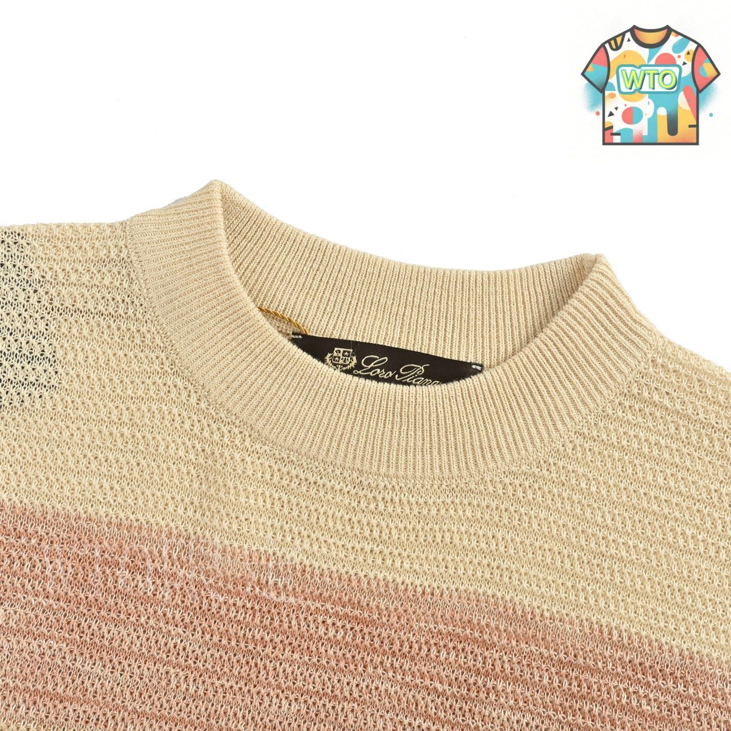 Loro Piana ピンクストライプ 半袖ニット サイズ46 今日特価】Loro Piana LP 24ss ストライプニット半袖-3 - メルカリ