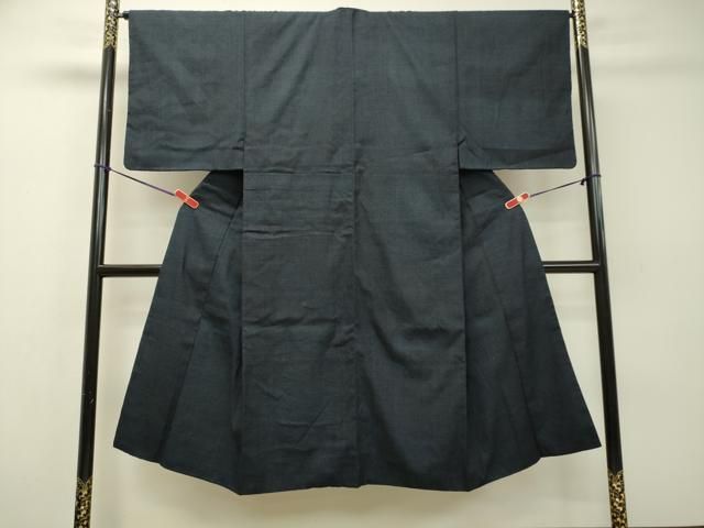 平和屋着物●男性 紬 十字絣 正絹 DAAR4316tw