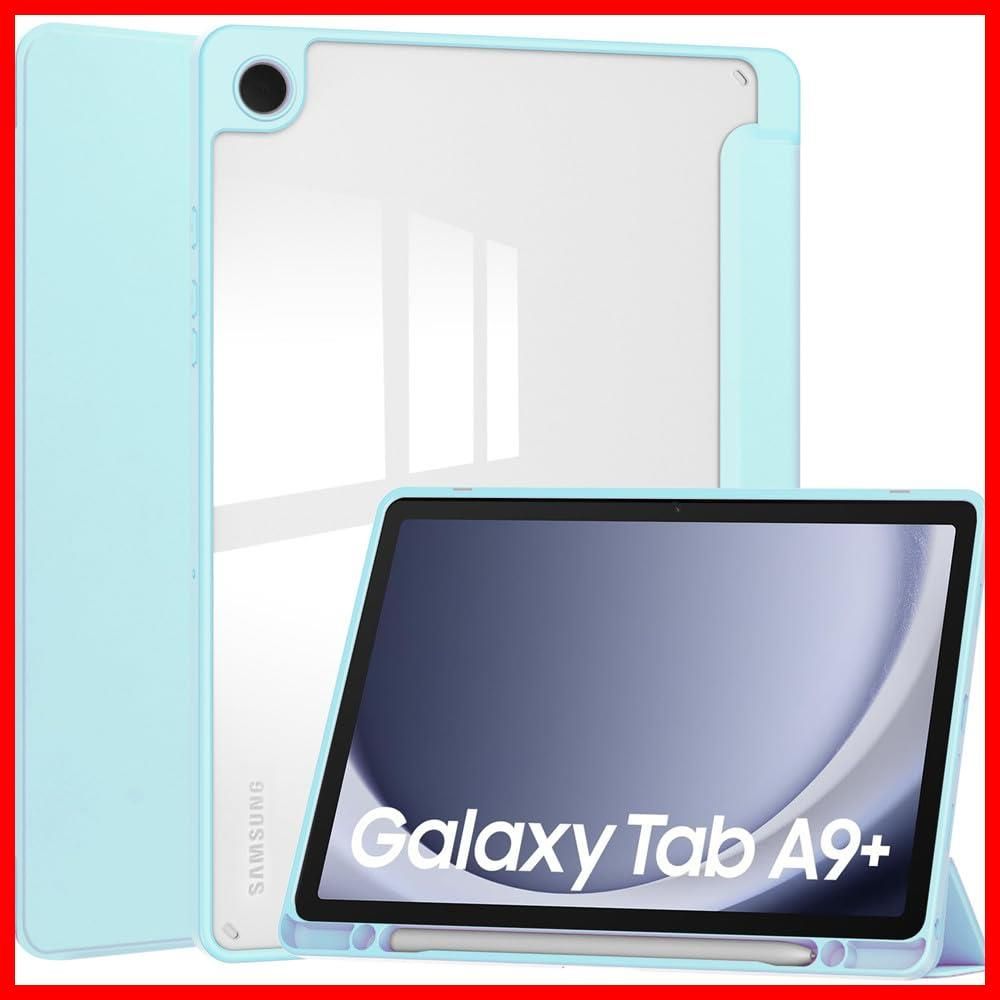 新着商品】Galaxy Tab A9+ 11インチ ケース 背面透明 クリア S Pen