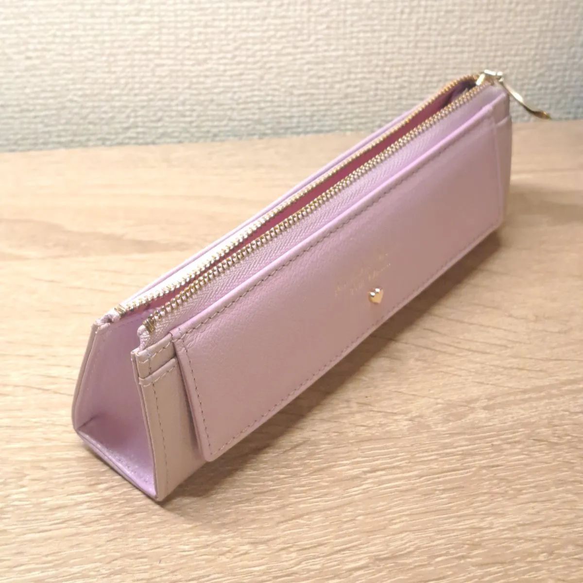 サマンサタバサプチチョイス ペンケース プチハート ラベンダー 薄 