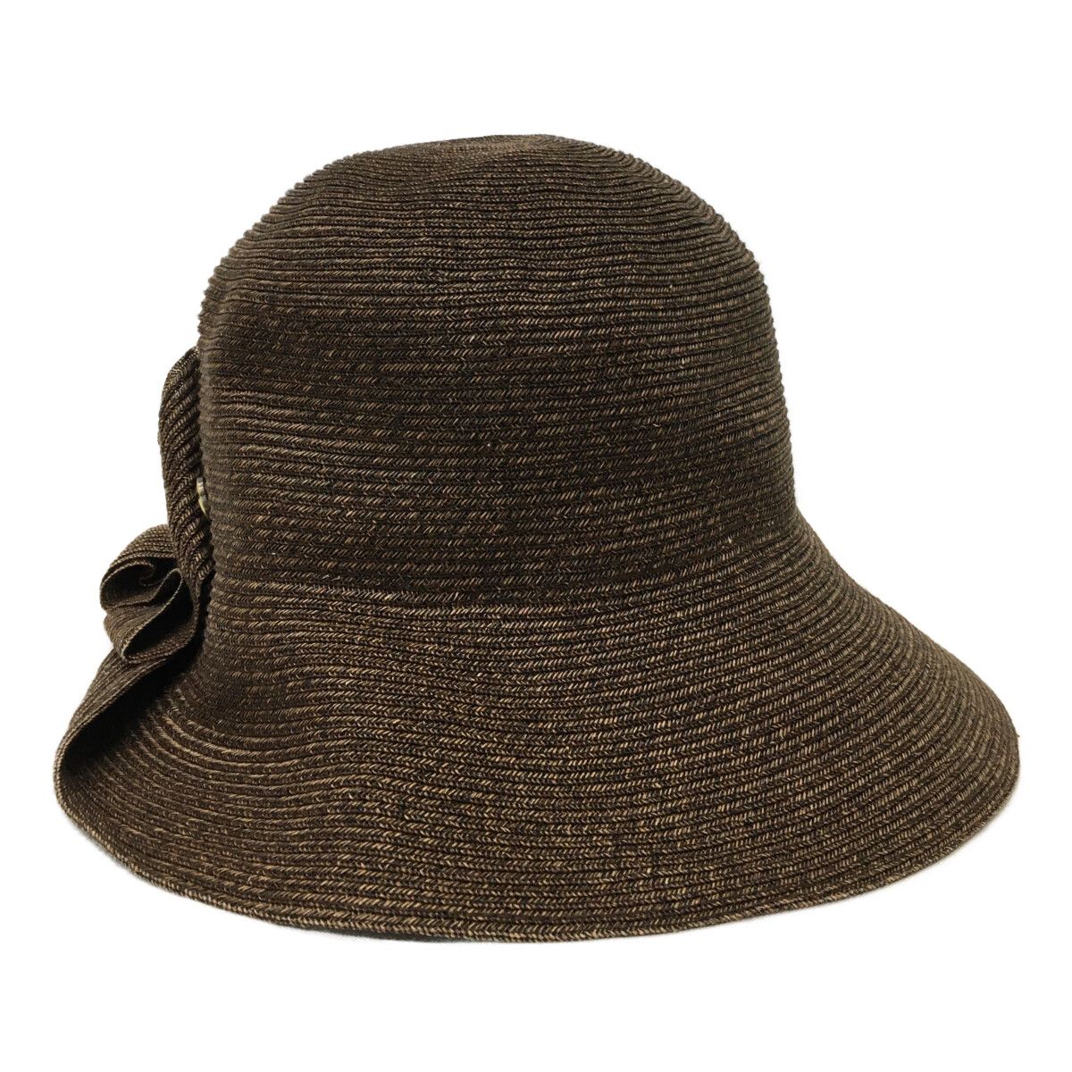 ランバンスポール LANVIN SPORT ハット M～S 57.5 56cm ブラウン 茶 ペーパーハット 麦わら帽子 LLC-HASEGAWATOSO_COM