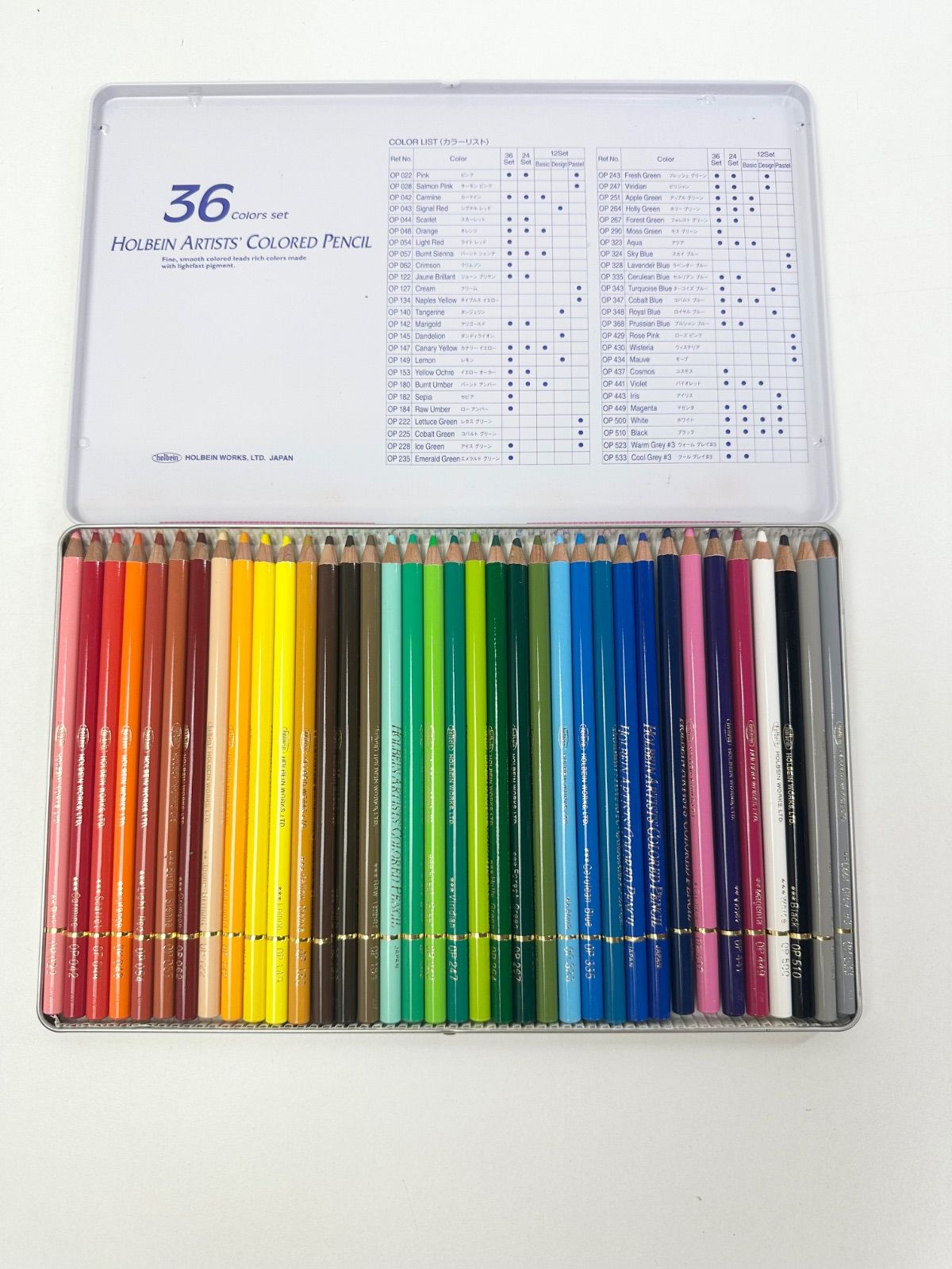 ホルベイン Holbein 36色油性色鉛筆【新品未開封品】 Holbein 好賓Artists color pencil 36色油性色鉛筆*op930