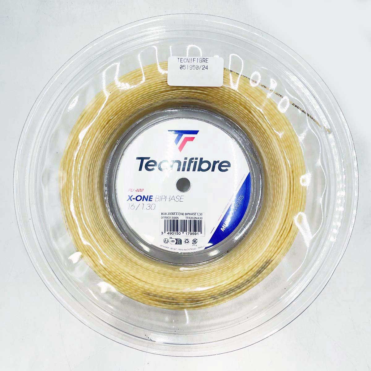 ♥ テクニファイバー Tecnifibre 硬式 テニス ストリング ガット X-ONE BIPHASE エックスワン バイフェイズ 200ｍ ロール ナチュラル 01RXO130XN 1.30mm