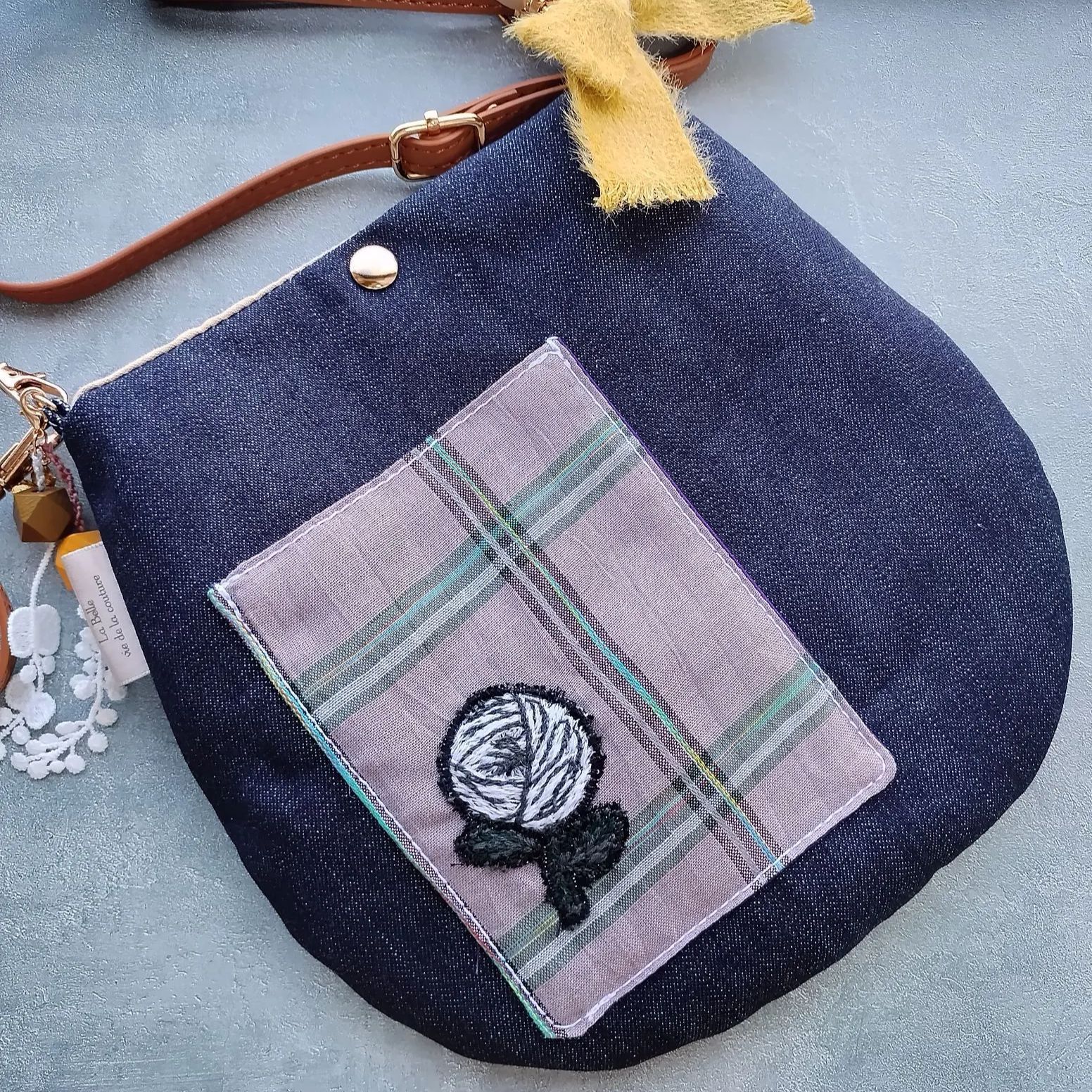 ✢幸 series✢ B6393 ハンドメイド バッグ 刺繍 手刺繍 大人 おしゃれ