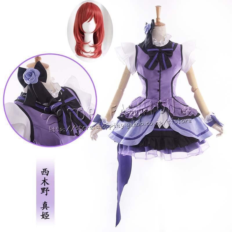 LoveLive2 KiRa-KiRa Sensation ラブライブ 西木野 真姫 にしきの まき 打歌服 応援服 コスプレ衣裝 ウィッグ 靴 道具??