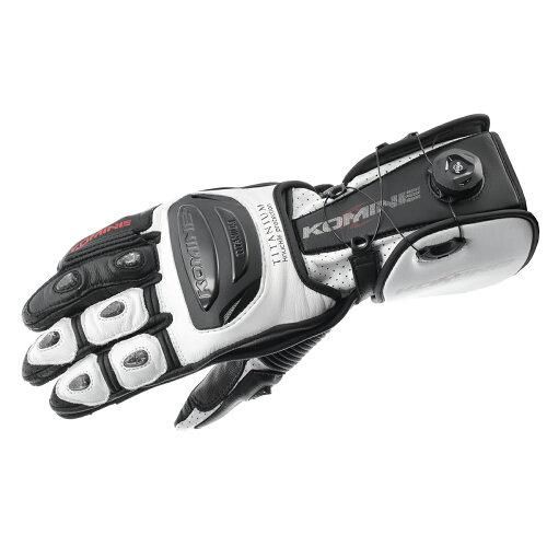 5営業日で発送 コミネ GK-253 Dial Fit Racing Gloves 06-253 色 White Black サイズ 2XL