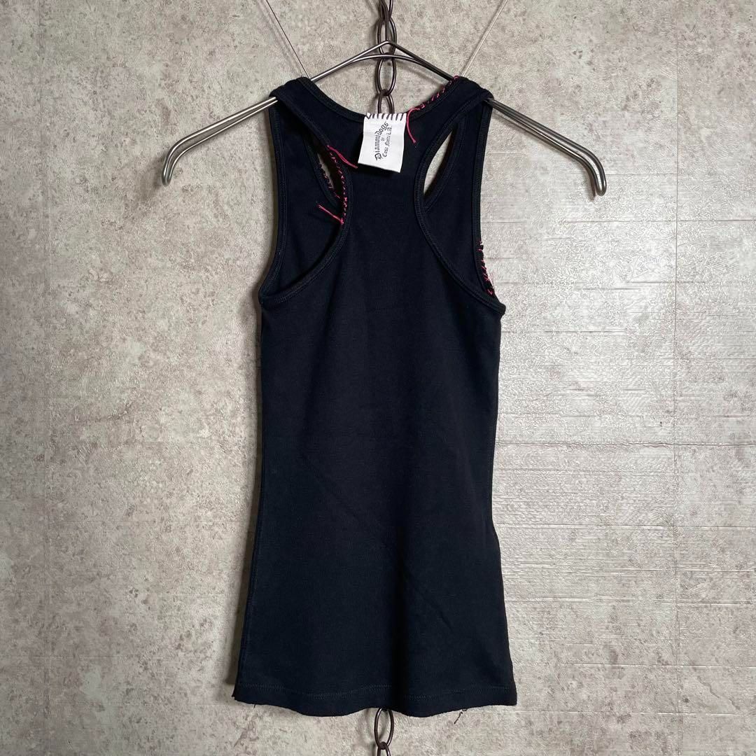 00 s DIAMOND DOGS グランジ スカル 羽 タンクトップ LHP Y 2 K ダイアモンドドッグス XSサイズ