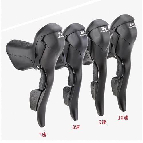 MicroNEW シフター デュアルコントロールレバー 2 7 3 7 3 8 3 9 スピード トリップシフター ロードバイク ディレイラー シマノSTIレバーセット対応 3 9 27S BRIGHTFACE_UK