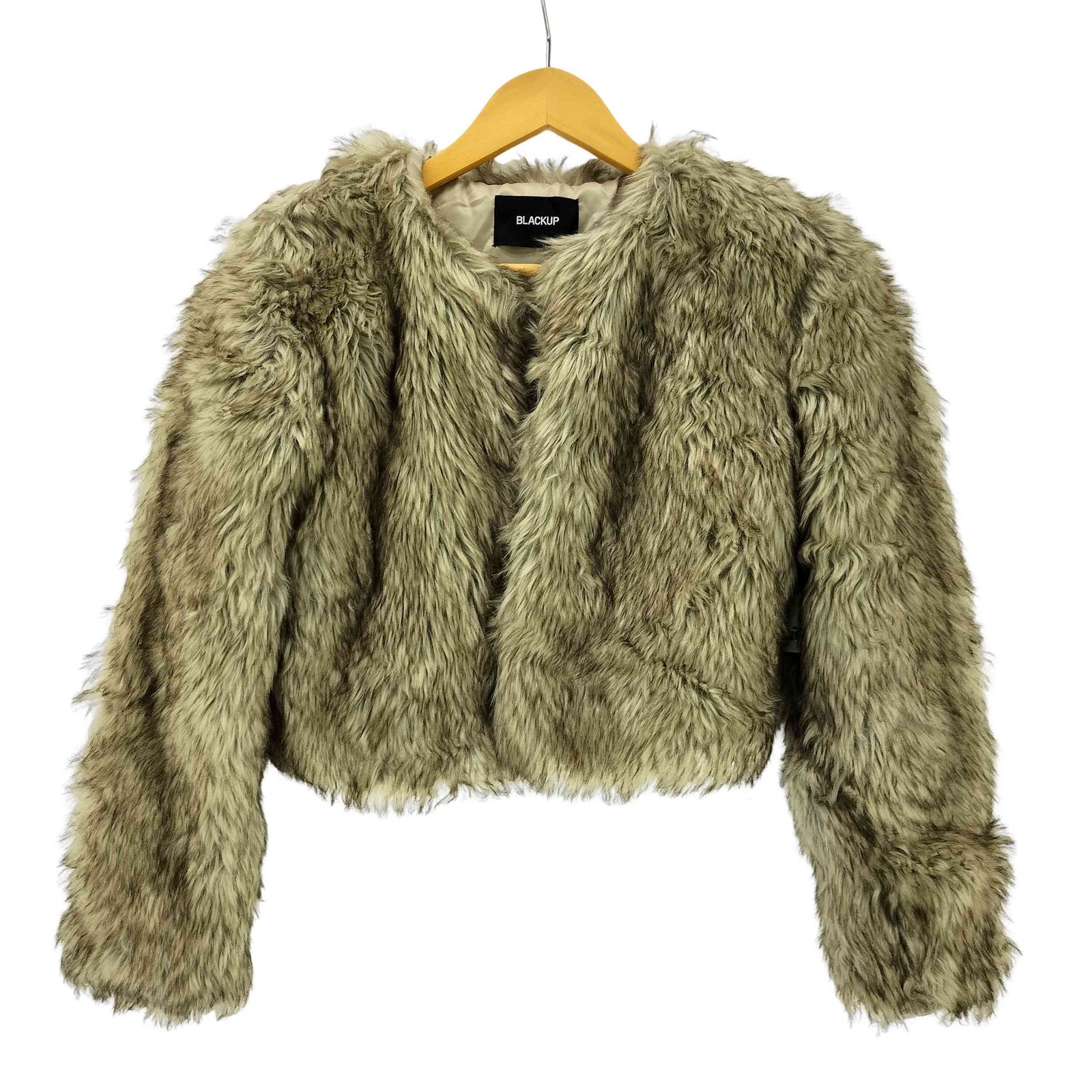 ユーズドフルギ USED古着 {{BLACKUP }} Y2K クロップド ノーカラー  