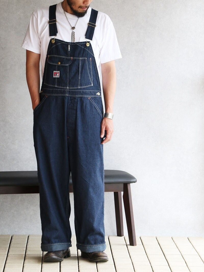 TCBジーンズ レッキングクルーデニムオーバーオール TCB jeans Wrecking Crew Pants