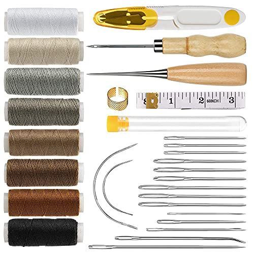 レザークラフト 29点セット 革工具セット 手縫い 裁縫工具 皮革工具