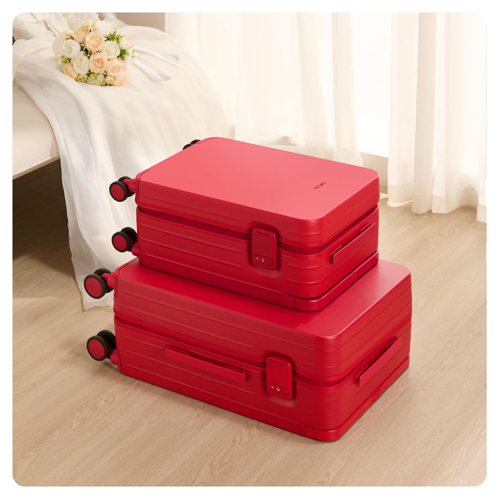  ８輪 静音 旅行 キャリーバッグ ビジネス 出張 耐衝撃 TSAローク搭載 機内持込 インプレッションシリーズ 56 キャリーケース x 大型 36 5 超軽量 22 スーツケース cm 38 L TUPLUS レッド その他 旅行かばん 小分けバッグ