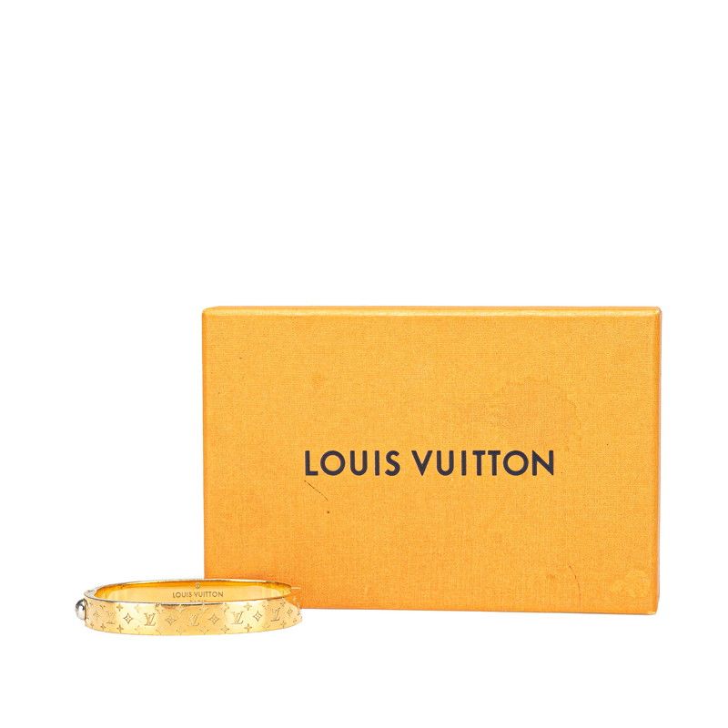 美品 ルイヴィトン GP カフ ナノグラム バングル ゴールド S ルイヴィトンバングル （LOUIS VUITTON/ルイ・ヴィトン