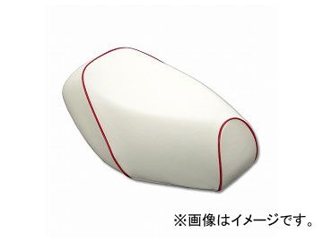 2輪 グロンドマン 国産シートカバー 白/赤パイピング(被せ) 品番:GR76SC20P40 JAN:4580336281923 スズキ レッツ4