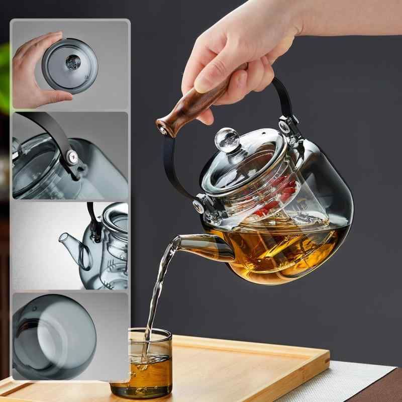丈夫な持ち手 茶葉の蒸らし
