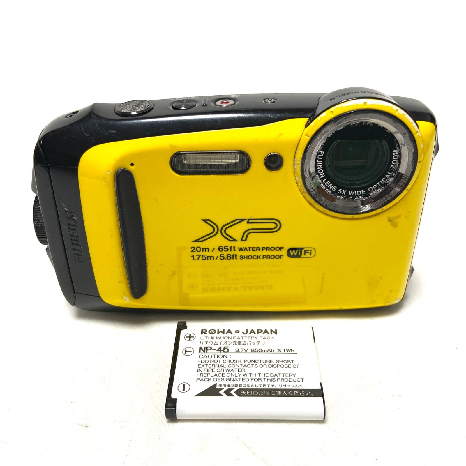 FUJIFILM FINEPIX XP130 イエロー コンパクトデジタルカメラ 防水コンデジWATERPROOF 20m|65ft SHOCKPROOF 1.75m|5.8ft