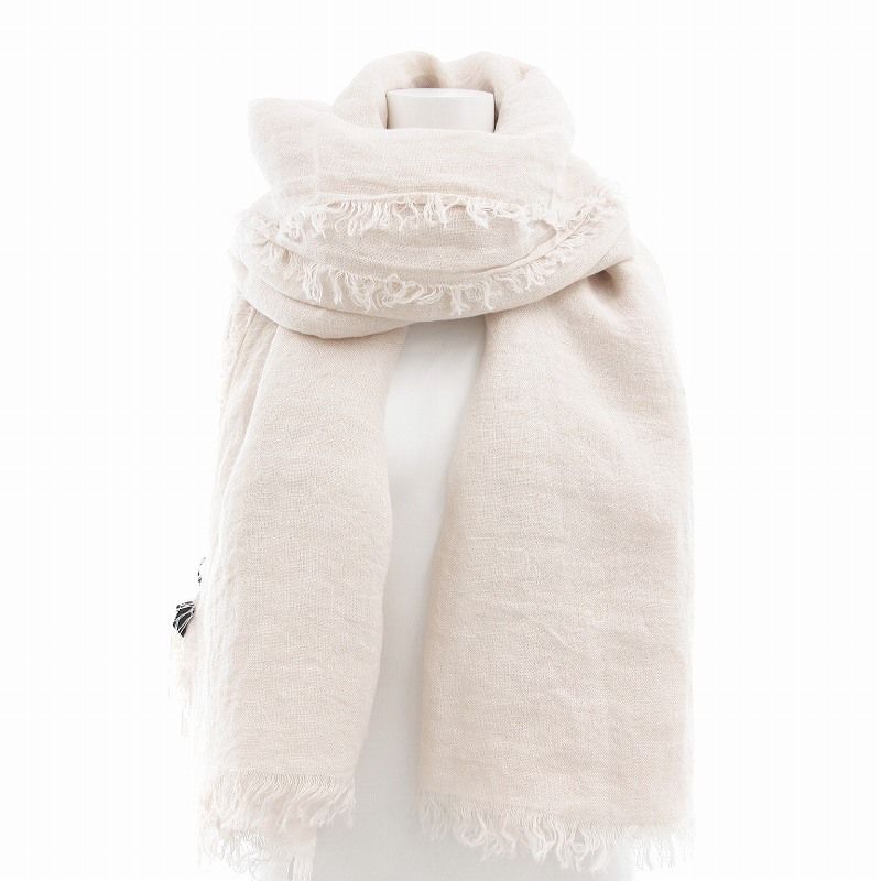 カオス CHAOS ASAUCE MELER タグ付き ストール 大判 麻 リネン