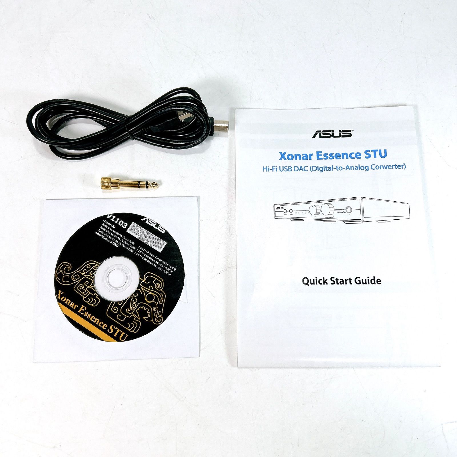 ASUS XONAR Essence STU USB DAC 化粧箱 取扱説明書 ケーブル付属