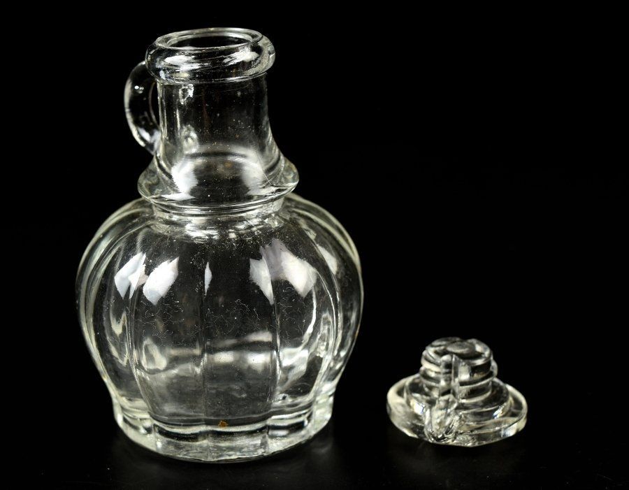 蔵A 2125 b 2 レトロ キッコーマン ガラス醤油差し 3点