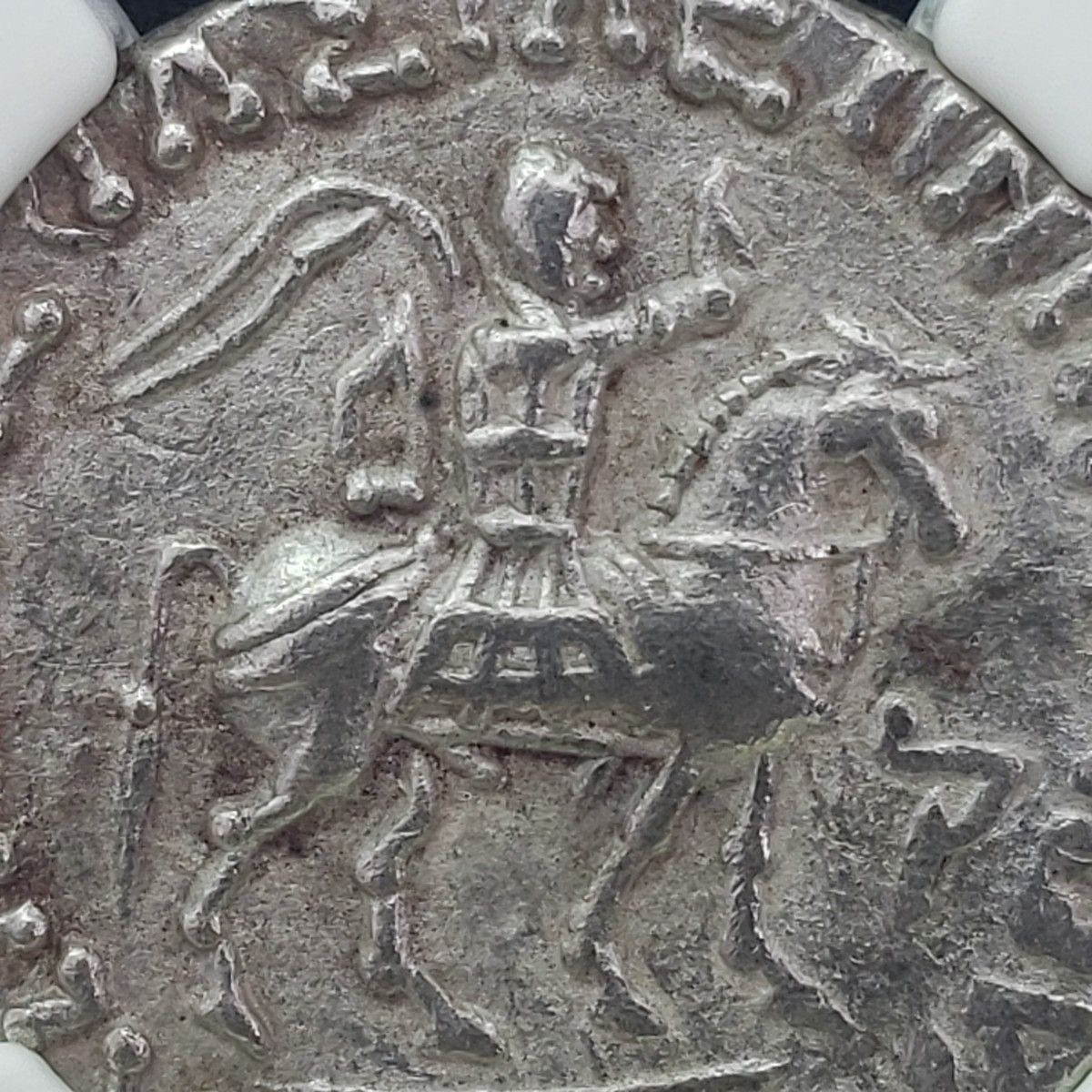 聖書の貨幣!】インド スキタイ アゼス1世／2世 テトラドラクマ 極美品 銀貨 シルバー NGC XF/EF 紀元前58年 BC アンティーク コイン  古銭 - メルカリ