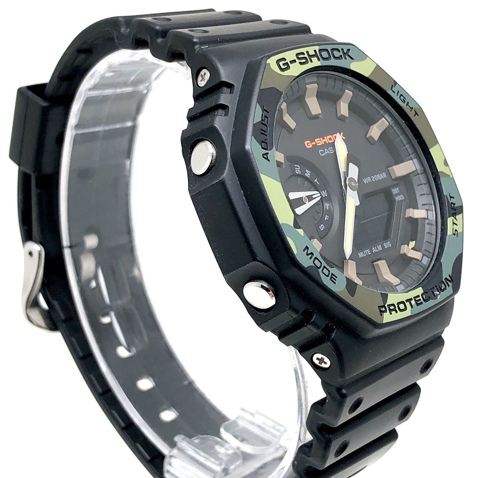 G-SHOCK ジーショック GA-2100SU-1A Utility Color オクタゴン カシオーク アナデジ ブラック 迷彩 2020年2月発売