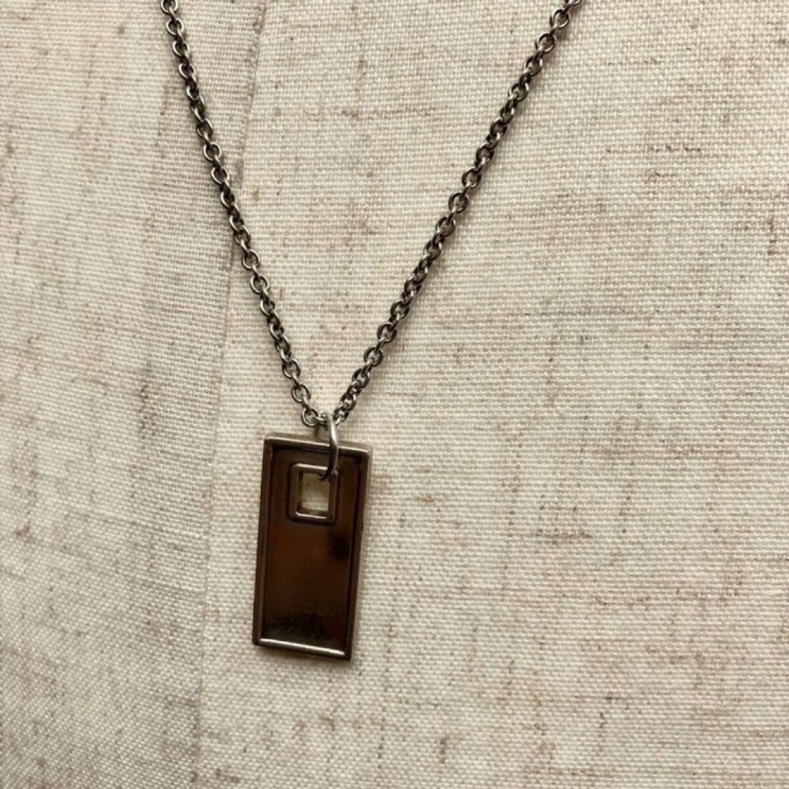 GUCCI LOGO NECKLACE/シルバー/ネックレス/SILVER-オリジナル