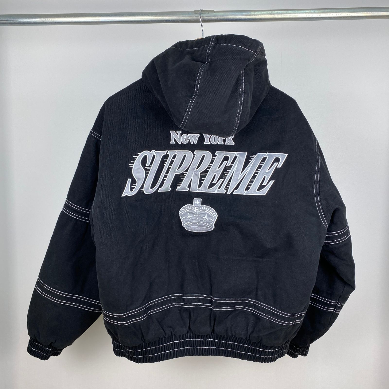 SUPREME スタジャン メンズ L 黒系【中古】 - メルカリ