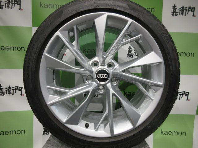 ★傷無しおすすめ品★ 希少デザイン AUDI アウディ A5 S-LINE 純正 8W 8.5J ET29 112/5H 245/40R18  245/40-18 A4 S5 溝有りタイヤ付き4本