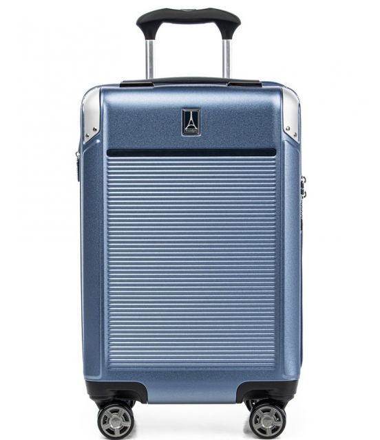 【送料無料】 トラベルプロ レディース スーツケース バッグ Platinum Elite Hardside 21 Expandable Carry-On Spinner Suitcase Dark Sky Blue
