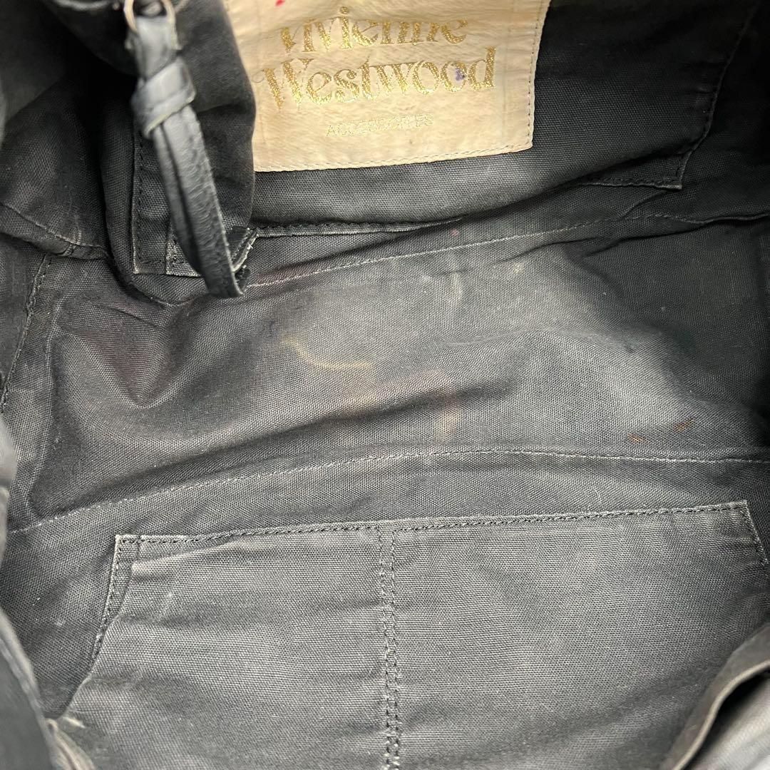 【良品】Vivienne オールレザー フラップバッグ ショルダーバッグ 良品】Vivienne オールレザー フラップバッグ ショルダーバッグ