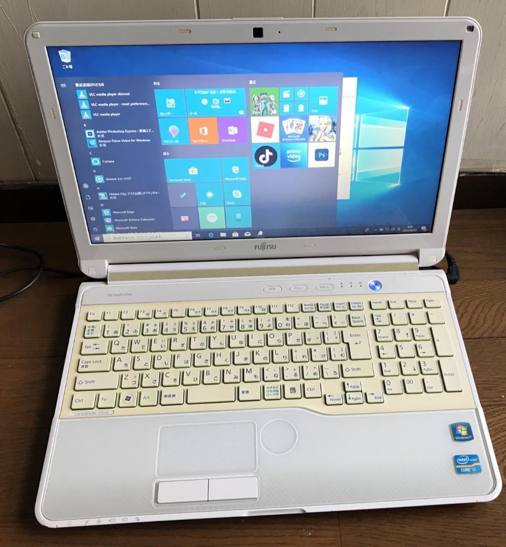 ノートPC Windows11 10 選択可 富士通 FMV LIFEBOOK AH55 G 8GB i7-2670QM 保証付き SSD480GB 512GB相当 DVD maluti FMVA55GWF