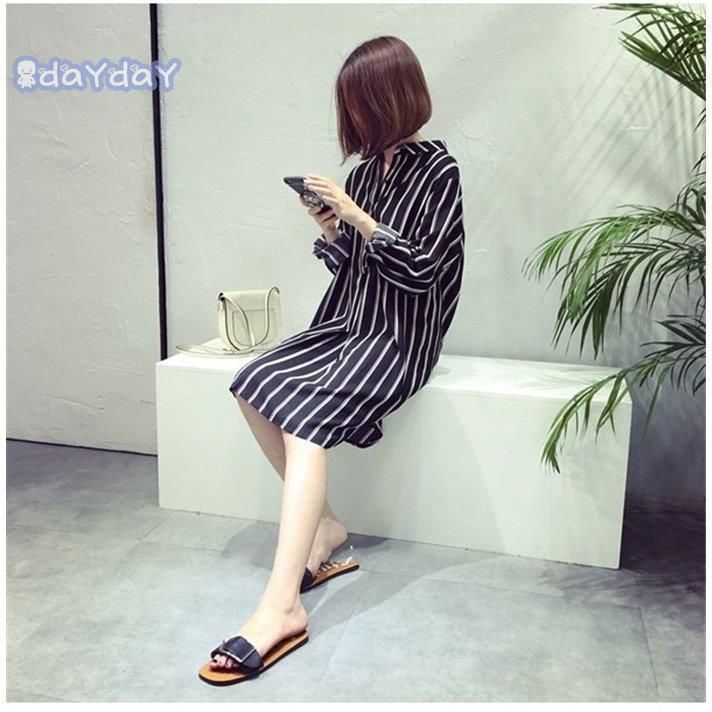 シャツワンピース レディース チュニック ロングシャツ 長袖