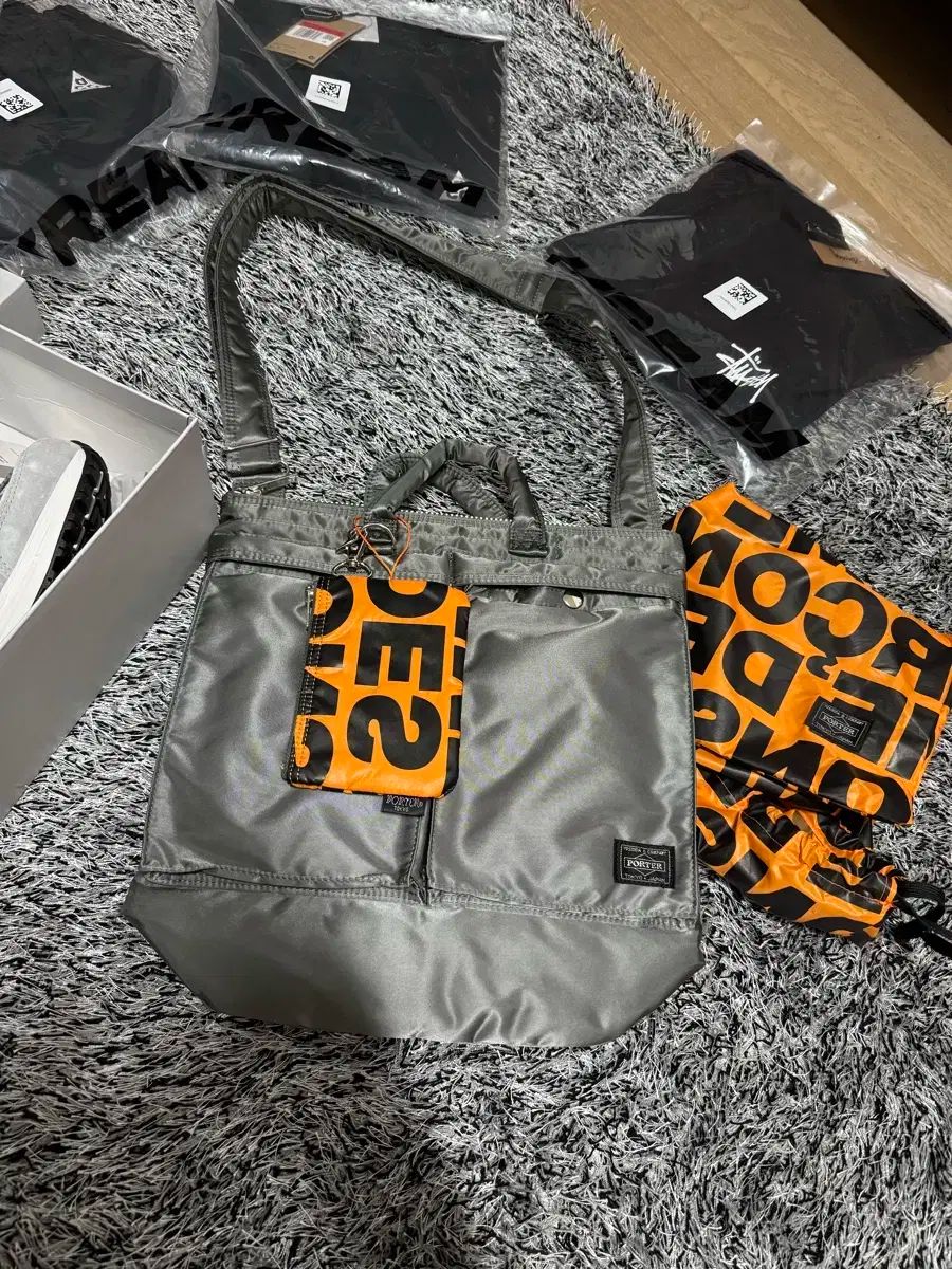 Porter(ポーター) X COMME des GARCONS(コム・デ・ギャルソン) シルバータンカーバッグ