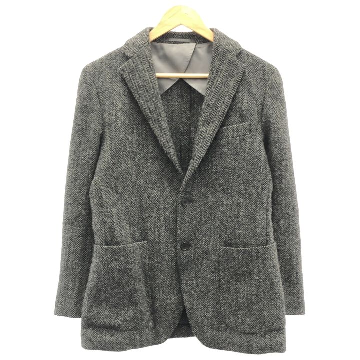 エディフィス　EDIFICE ハリスツイード　ジャケット　段返り3ボタン　44 エディフィス EDIFICE ハリスツイード ジャケット 段返り3ボタン 44