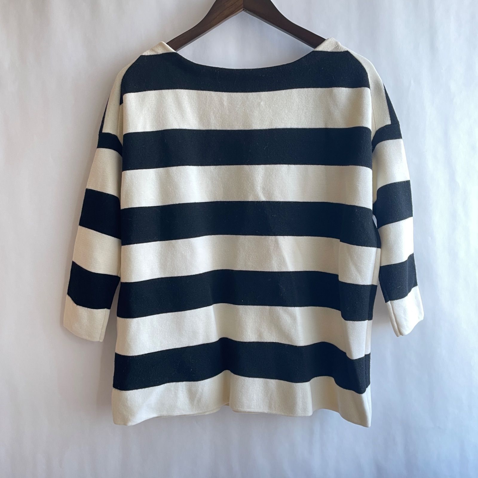 美品】ドゥーズィエムクラス リブボートネックニット