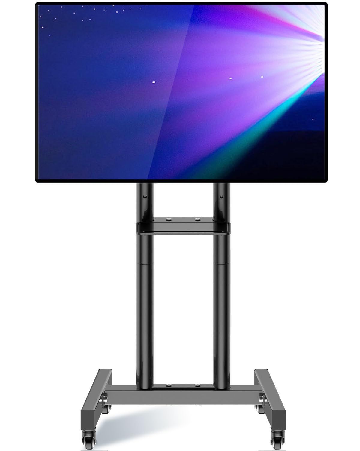 新着商品 Stand 55型TV 50 43 40 tvスタンド最大VESA400x400mm32 壁寄せ 自立式可動式テレビ台 高さ調節 棚板付き LEDテレビに対応 26~60インチ液晶4K WNJQBYテレビスタンドキャスター付き移動式テレビスタン