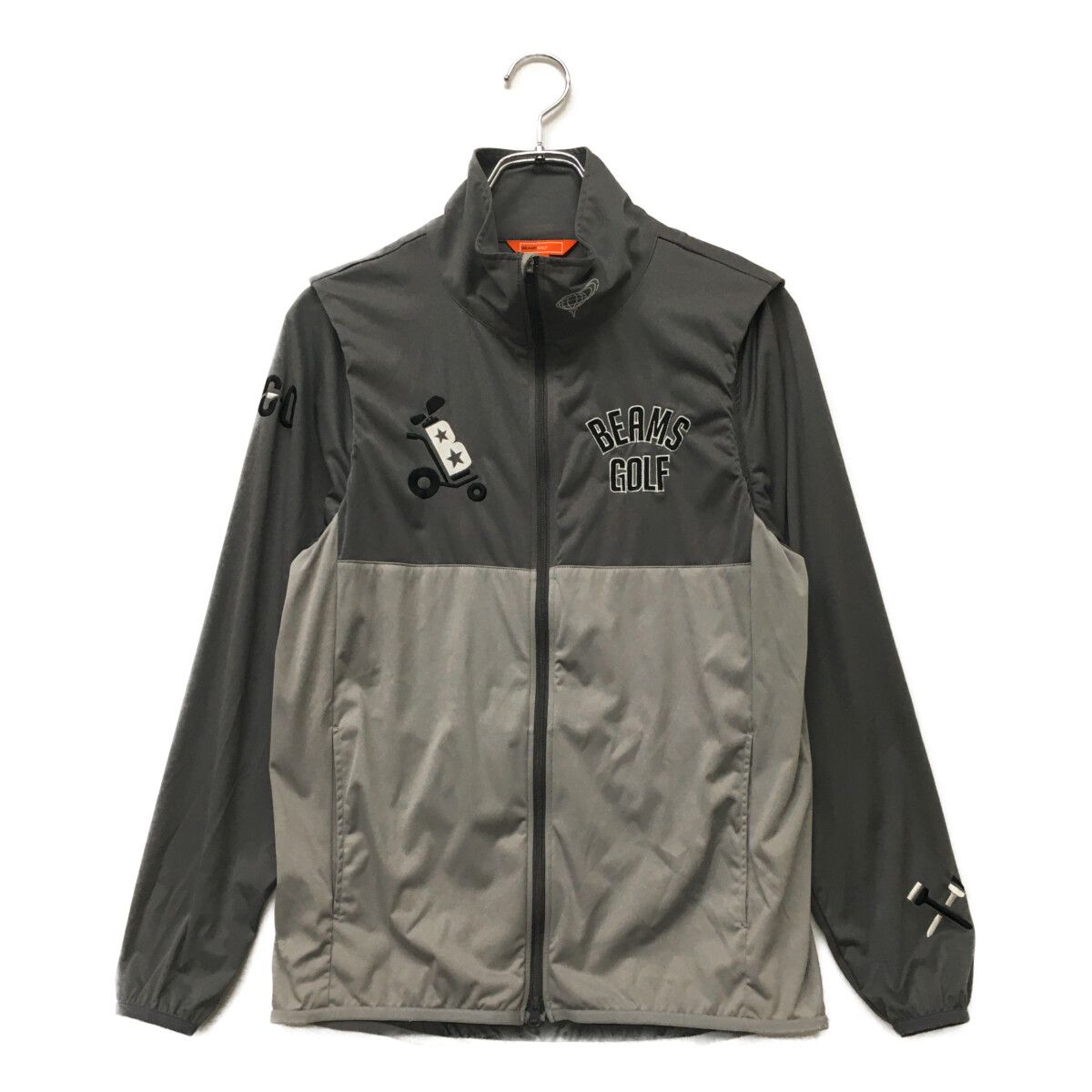 中古 メンズ ビームスゴルフ BEAMSGOLF ブルゾン M グレー ダブル