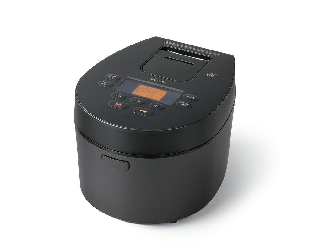 アイリスオーヤマ 低温調理 炊飯器 5.5合 IH式 一人暮らし デザインタイプ 50銘柄炊き分け機能 厚火釜 ヘルシーメニュー 低温調理機能 パン ケーキ機能 ブラック IRIS OHYAMA RC-IL50-B