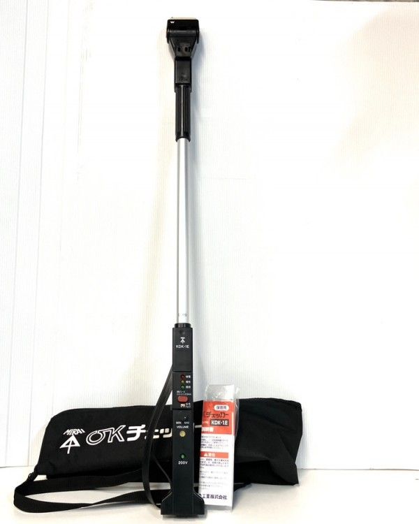 MIRAI|未来工業 KDK-1E OKチェッカー アースチェック ケース付 引掛シーリング 埋込ローゼット コンセント ランプソケット等 検電 ●94932