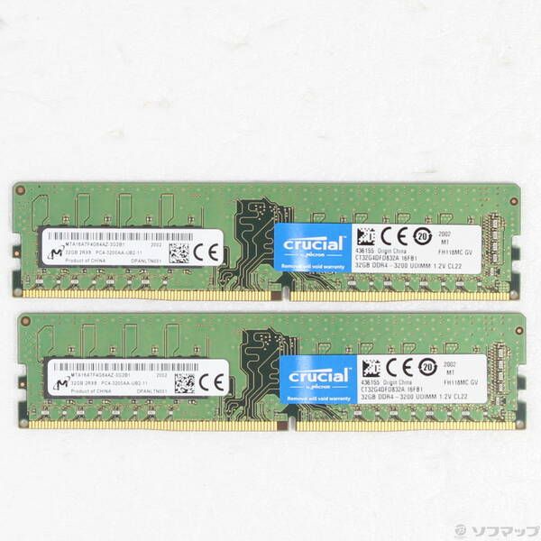 中古品〕 CT2K32G4DFD832A 64GB 32GB×2枚組【305】 - メルカリ