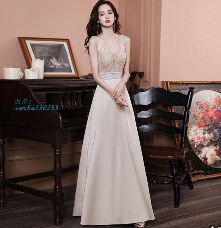 ロングドレス 演奏会用 パーティードレス 結婚式 ドレス ステージドレス マキシ丈 ピアノ 大人 成人式 コー合唱衣装 20代30代40代 発表会 am5a230255