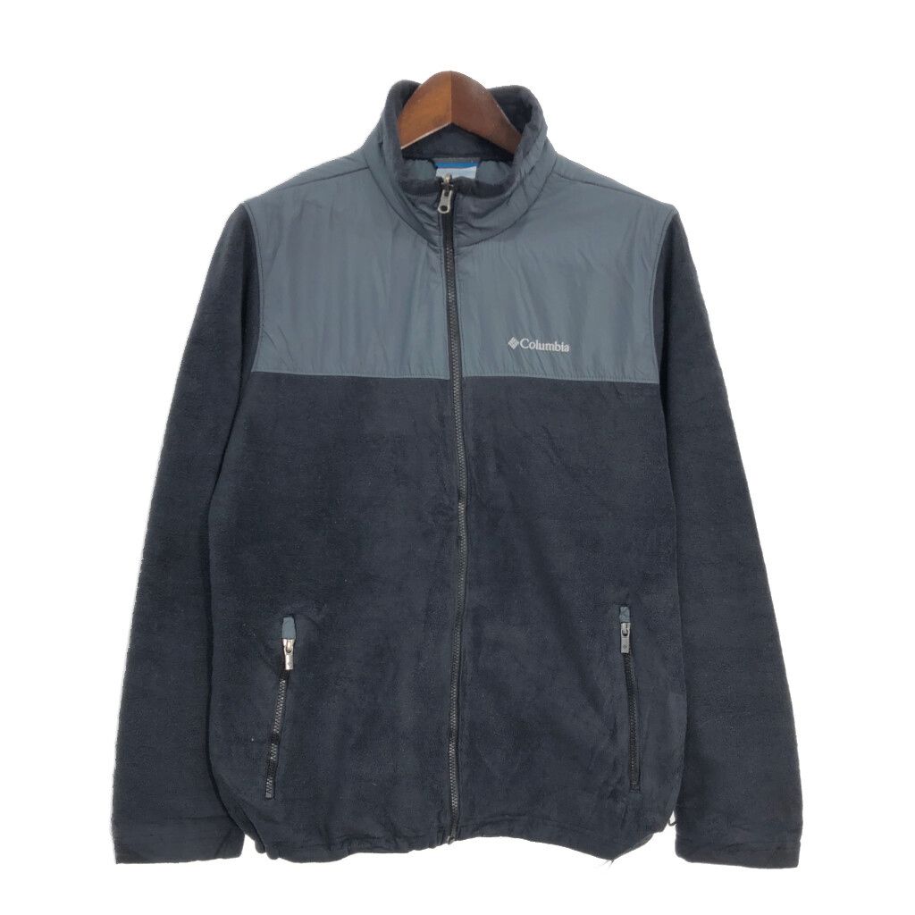 Columbia コロンビア INTERCHANGE フリースジャケット アウトドア ブラック (メンズ L) 中古 古着 T0468