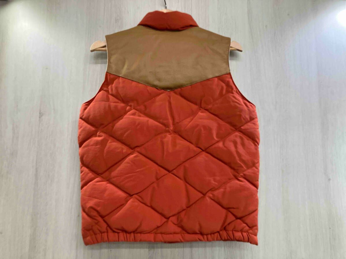 冬 PHERROW’S フェローズ ダウンベスト 切替 オレンジ 36 S相当 WWW_NOITHATQUANGTHANH_NET