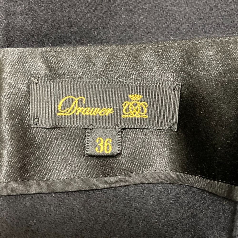 Drawer ウールショーツ 36 美品 DRAWER ドゥロワー ウール ひざ丈 スカート サイズ36