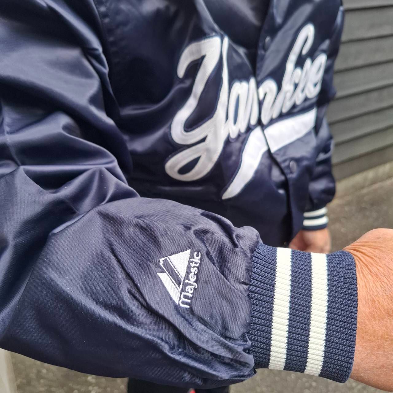 【美品】Majestic ニューヨーク・ヤンキーススタジャン XS 160cm mlb-240110jac01_1.jpg