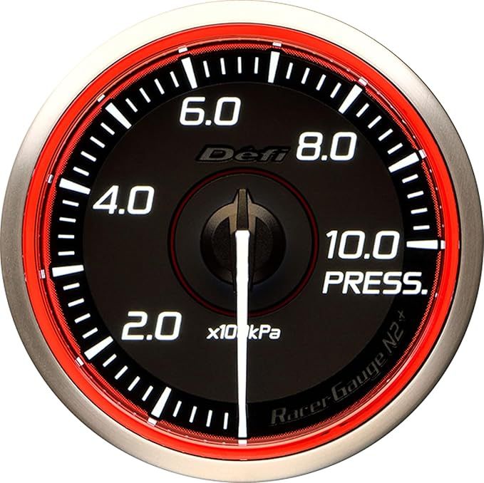 Defi デフィ レーサーゲージN2 レッド 圧力計 油圧計 燃圧計 0-1000kPa DF19602