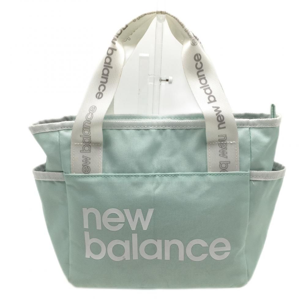 ニューバランス カートバッグ ミントグリーン×白 複数ポケット ゴルフ New Balance