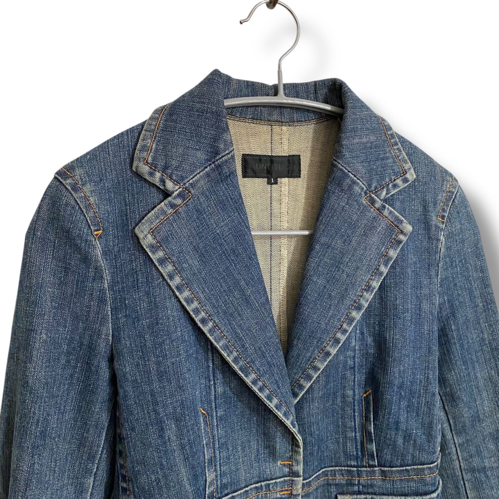 大きいサイズ アンタイトル 44サイズ Gジャン デニム アウター 楽天